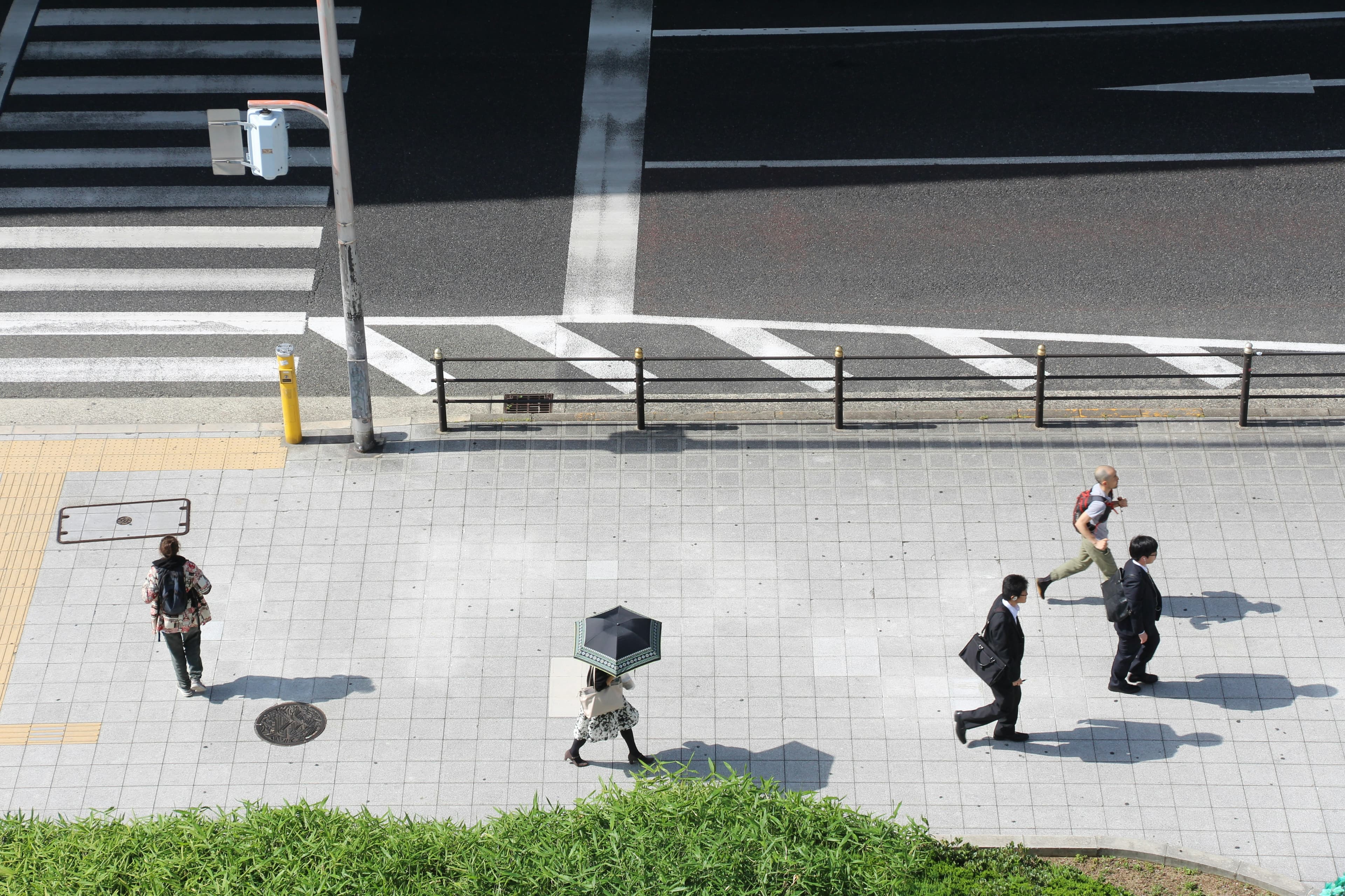 group of people walking on street walk